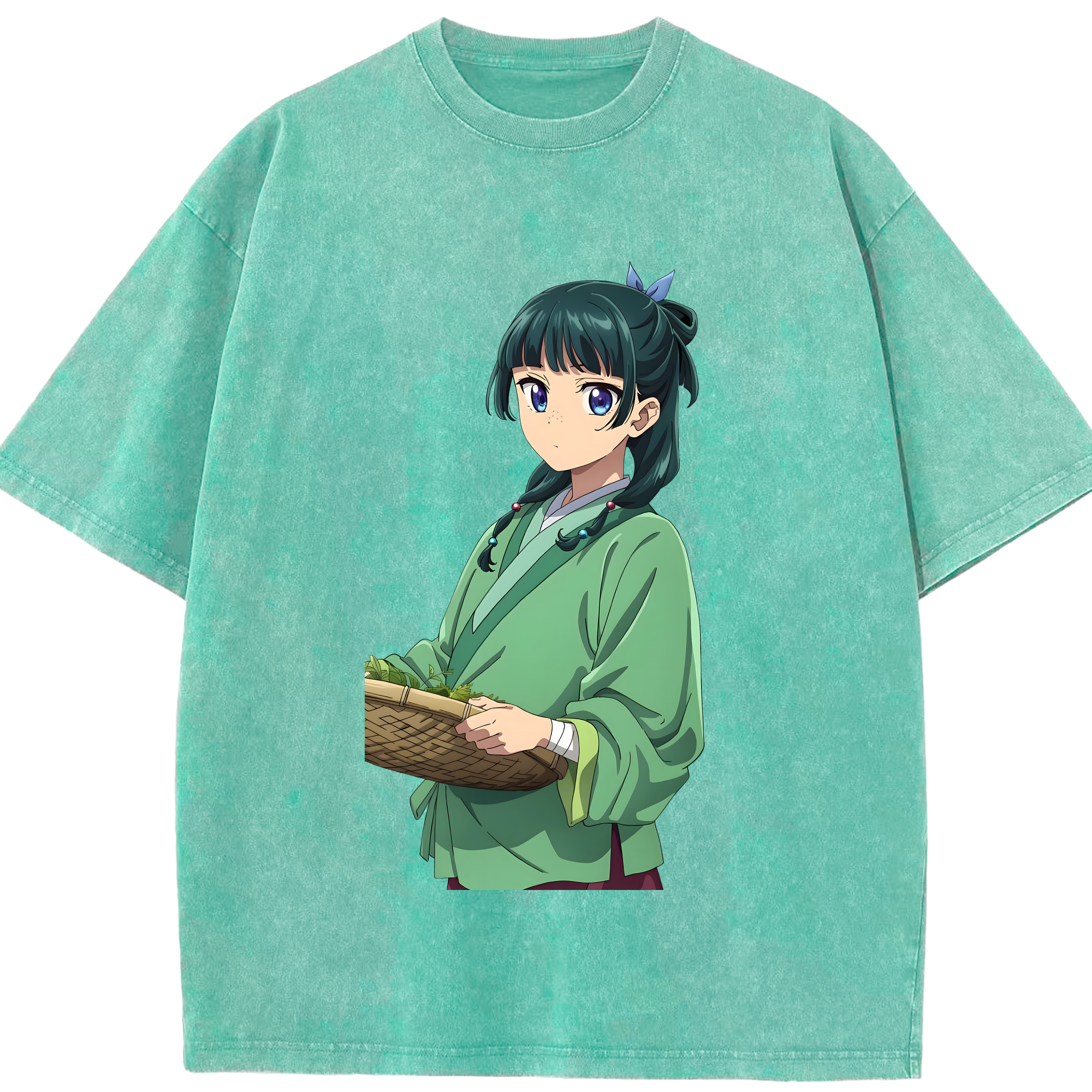 （画像用） 薬屋のひとりごと The Apothecary Diaries 綿100% ヴィンテージ風 半袖Tシャツ（フロントプリント）